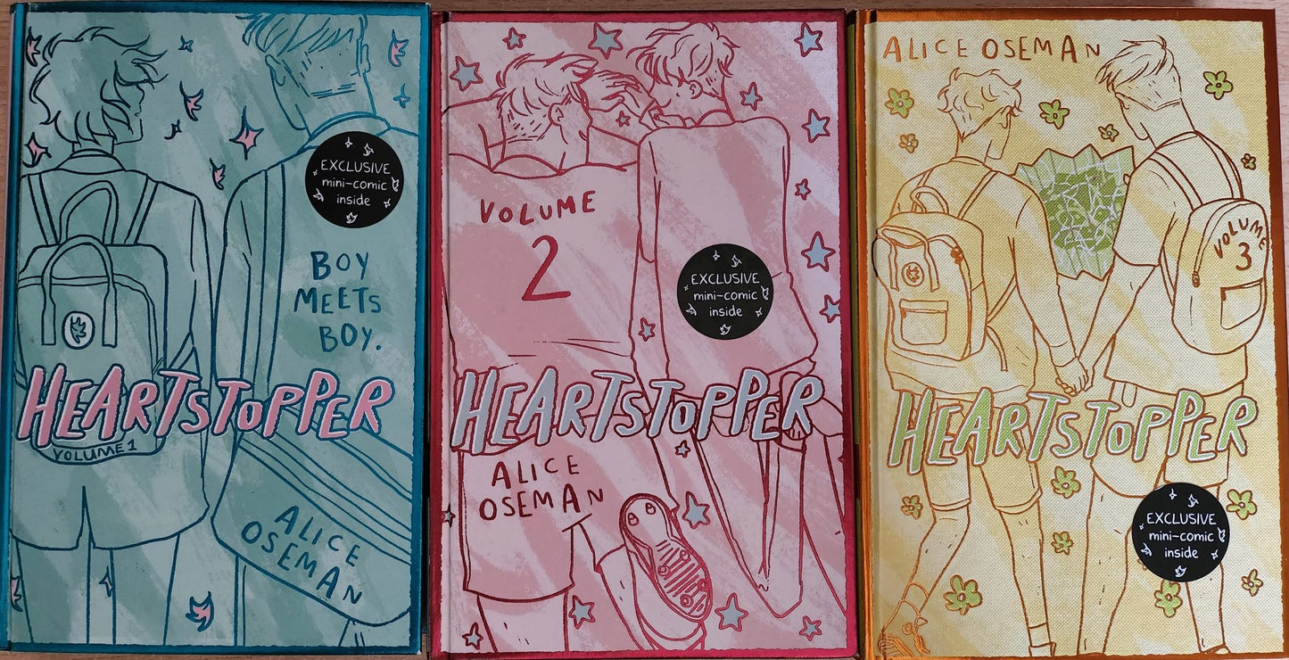 Heartstopper - Alice Oseman Volumes 1-3 Hardback Limited Editions (unsigned)