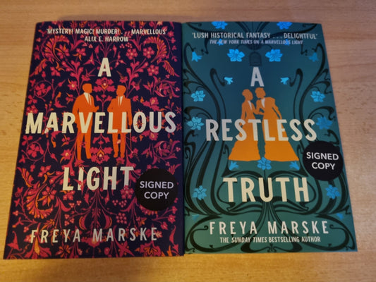 SIGNED FIRST EDITION SET: Freya Marske - A Marvellous Light / A Restless Truth