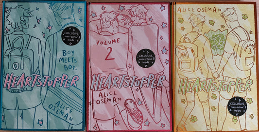Heartstopper - Alice Oseman Volumes 1-3 Hardback Limited Editions (unsigned)