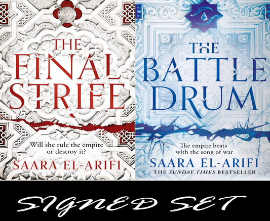 SIGNED FIRST EDITION SET: The Final Strife/The Battle Drum - Saara El-Arifi
