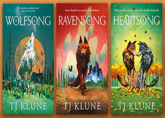 SIGNED FIRST EDITION SET: Wolfsong/Ravensong/Heartsong - T J Klune (Green Creek)