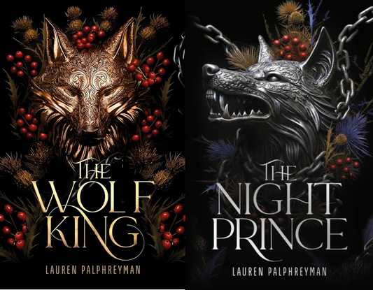 SIGNED SET: The Wolf King/The Night Prince by Lauren Palphreyman: Signed Bookplate Editions