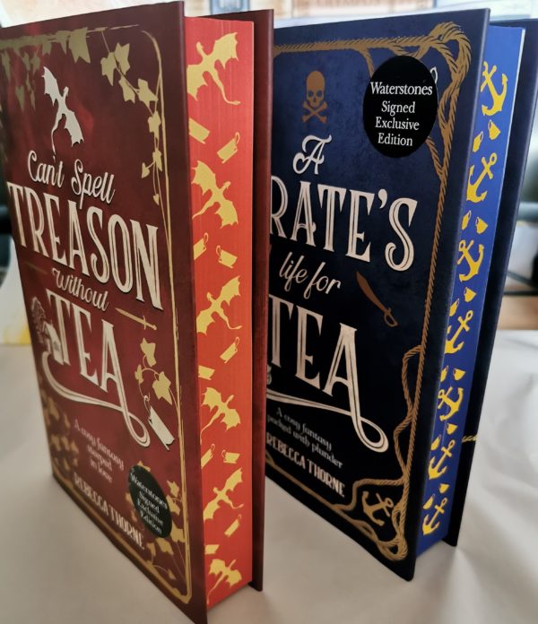 SIGNED LIMITED EDITION SET: Can't Spell Treason Without Tea/PIrate's Life For Tea- Rebecca Thorne