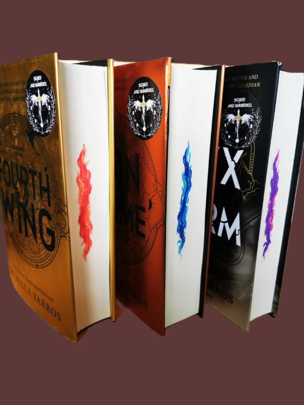STAMP SIGNED/LINED LIMITED EDITION SET: Empyrean Trilogy – Rebecca Yarros (Flame Editions)