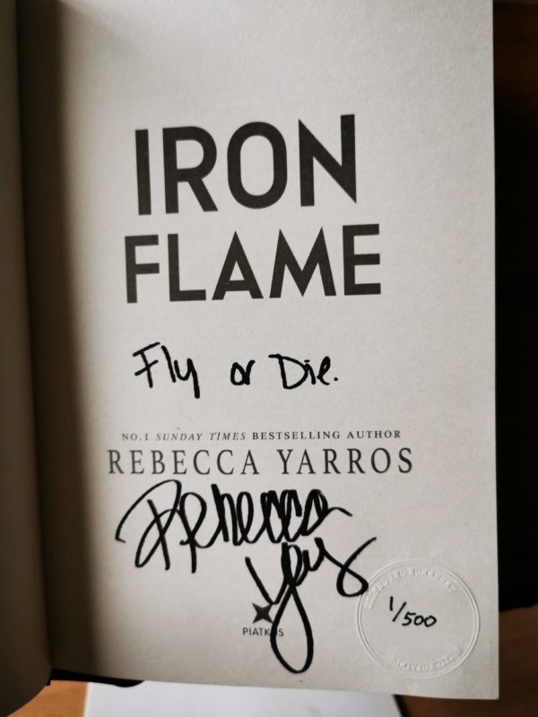 STAMP SIGNED/LINED NUMBERED EDITION: Iron Flame – Rebecca Yarros - Image 4